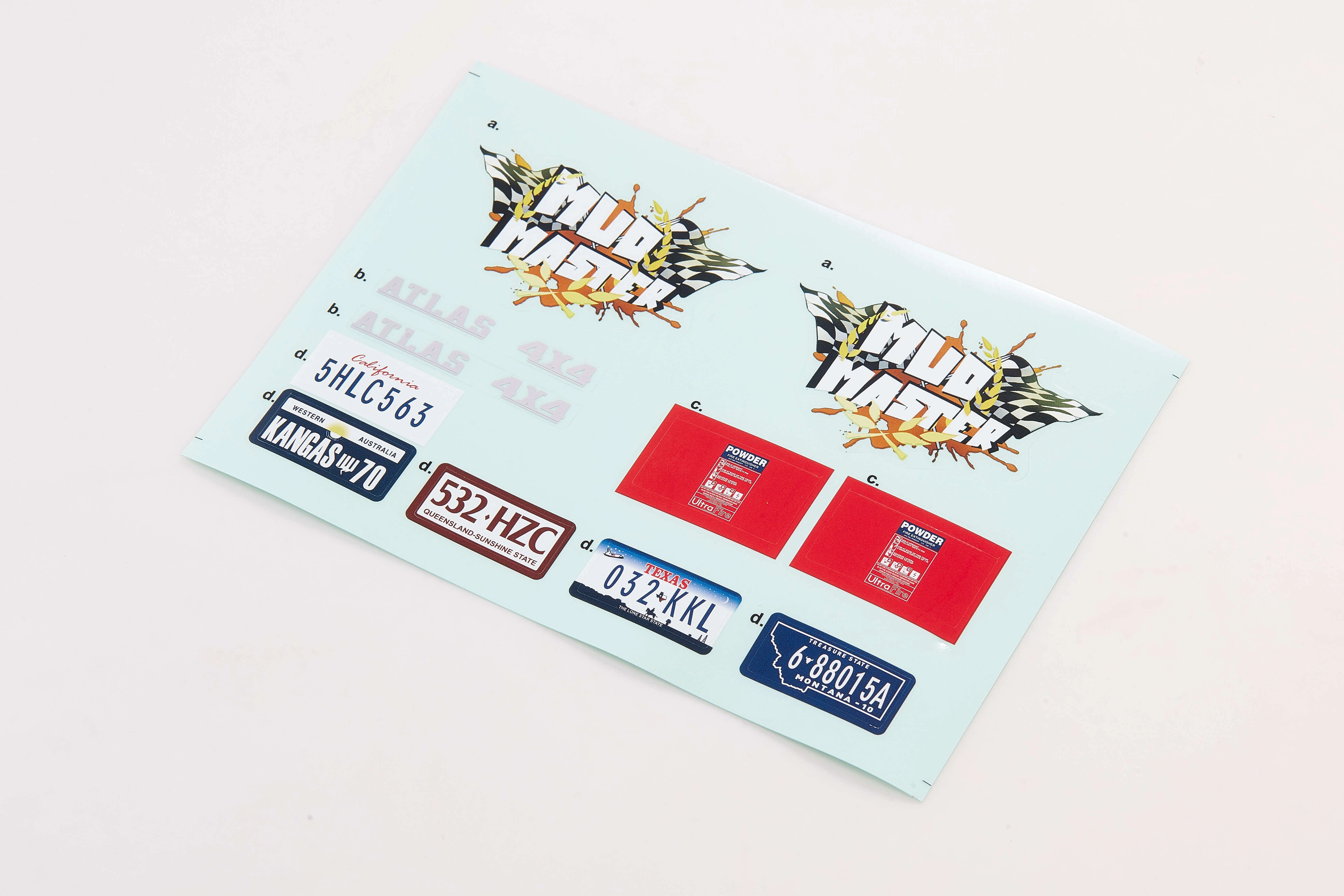 Atlas 4x4 Scale Decal Sheet – Level Up Your Ride!